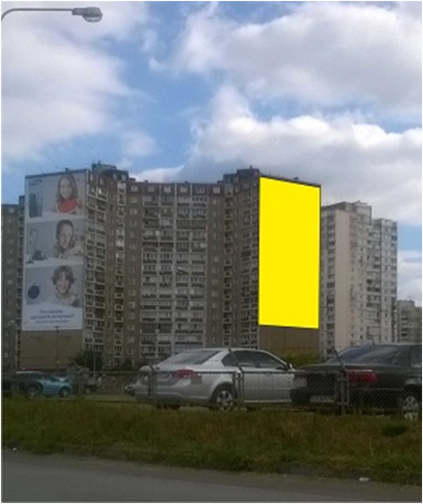 Реклама на фасадах/Брандмауэр, Киев, проспект Бажана, 36