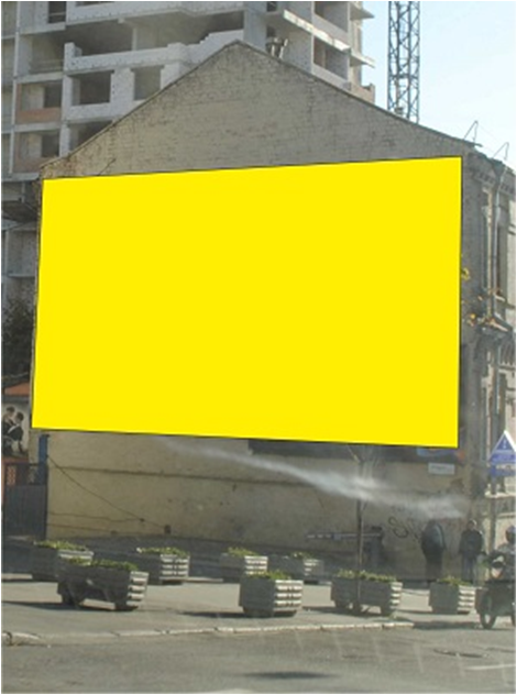 Реклама на фасадах/Брандмауэр, Киев, ул. Воровского, 35