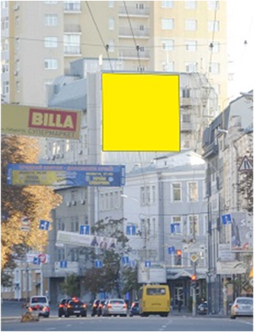 Реклама на фасадах/Брандмауэр, Киев, ул. Горького, 68