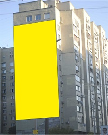 Реклама на фасадах/Брандмауэр, Киев, ул. Горького, 91\14