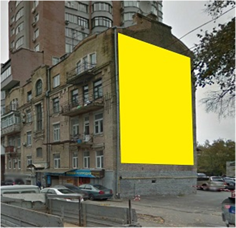 Реклама на фасадах/Брандмауэр, Киев, ул. Горького, 116