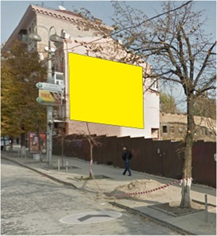 Реклама на фасадах/Брандмауэр, Киев, ул. Красноармейская, 33