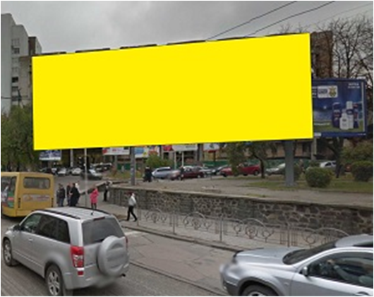 Реклама на фасадах/Брандмауэр, Киев, Львовская площадь