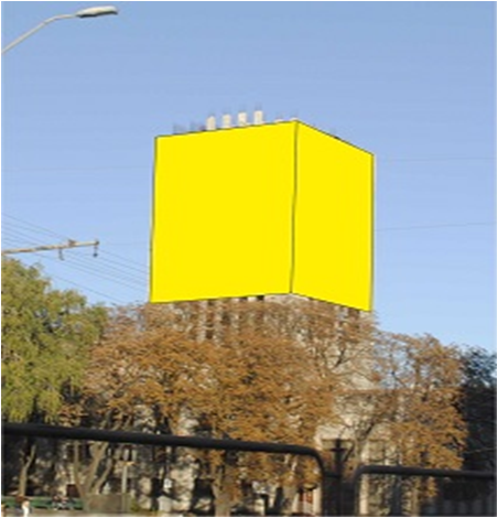 Реклама на фасадах/Брандмауэр, Киев, пр. Победы