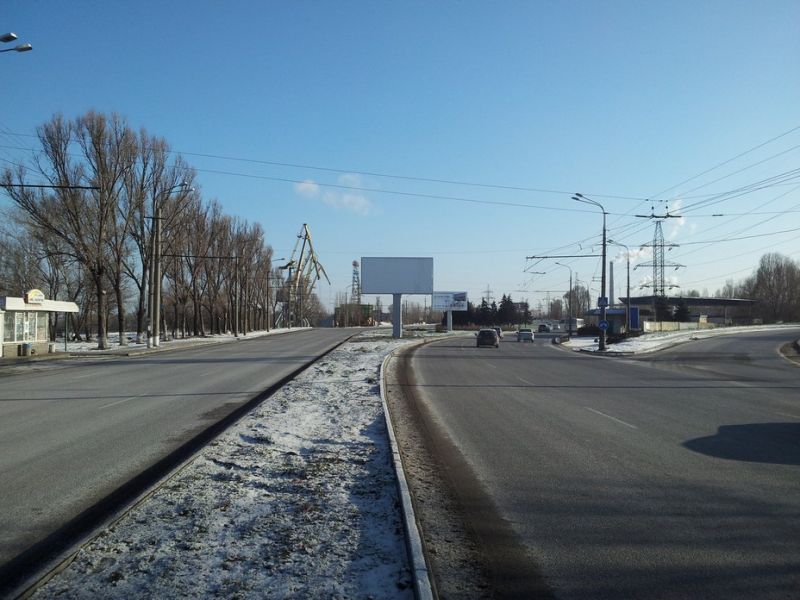 Беклайт, Днепр, Набережная Заводская - Кайдакский мост, разделитель в центр