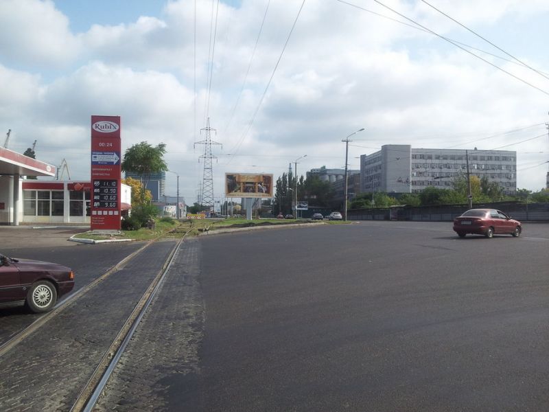 Беклайт, Днепр, Набережная Ленина - ул.Горького, речпорт, разделитель в центр