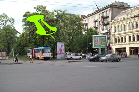 Пилон, Днепр, пр.Карла Маркса - ул. Московская, ТЦ Ротонда, ТЦ Гранд Плаза