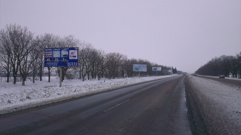 Билборд/Щит, Трассы, трасса Н-08, Днепропетровск-Запорожье, км 415+500, выезд из города