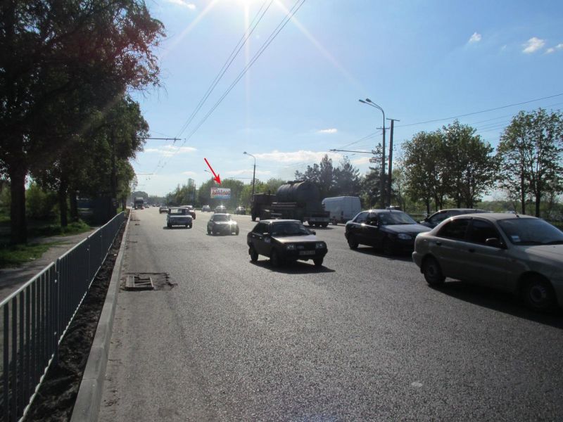 Билборд/Щит, Днепр, ул. Набережная Заводская (возле мемориала "Старокодацкой крепости"). На ж/м К. Камень, Сухачевка, Таромское, Парус, Диевк