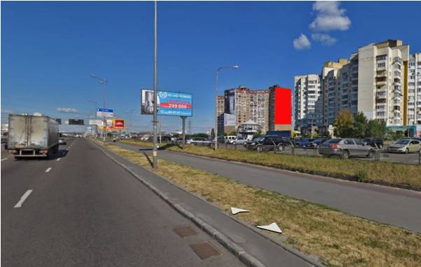 Реклама на фасадах/Брандмауэр, Киев, пр. Бажана, 36