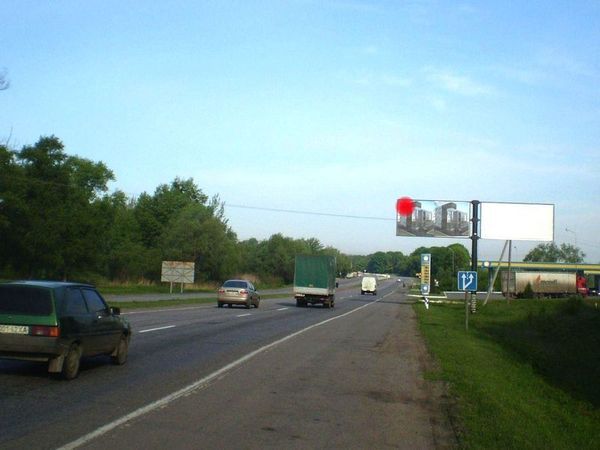 Билборд/Щит, Трассы, Трасса Киев-Харьков Довжанский №1, в Киев левая, возле АЗС "Лилия", АЗС"ВОГ"