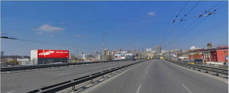 Реклама на фасадах/Брандмауэр, Киев, Голосеевский проспект 6