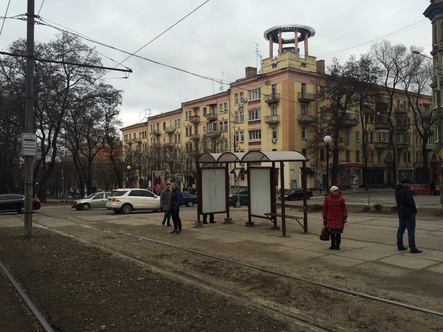 Реклама на остановках, Днепр, пр.К.Маркса 24