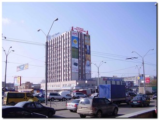 Реклама на фасадах/Брандмауэр, Киев, Пр-т Московский, 6