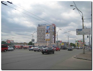 Реклама на фасадах/Брандмауэр, Киев, Пр-т Московский, 6