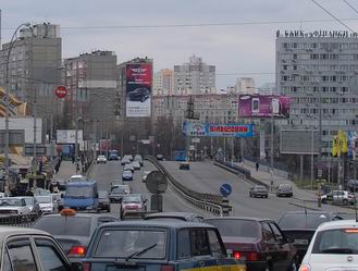 Реклама на фасадах/Брандмауэр, Киев, Ул.Индустриальная, 40