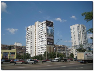 Реклама на фасадах/Брандмауэр, Киев, Пр-т Бажана, 5