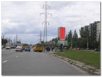 Реклама на фасадах/Брандмауэр, Киев, Ул. Братиславская, 22