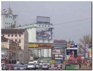 Реклама на фасадах/Брандмауэр, Киев, Ул. Набережно-Крещатицкая, 10