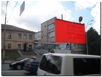 Реклама на фасадах/Брандмауэр, Киев, Ул. Черновола, 41