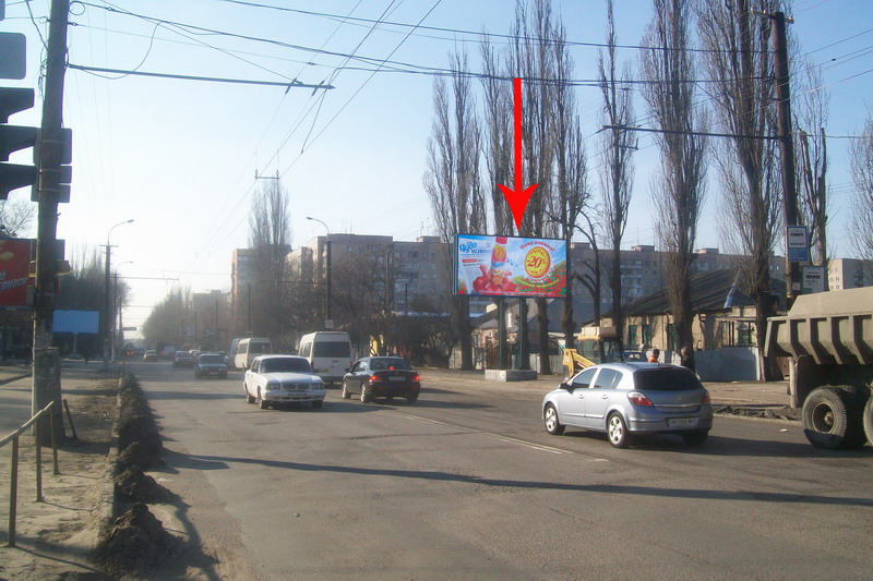 Билборд/Щит, Днепр, Ул. Калиновая, 48, На Светофоре