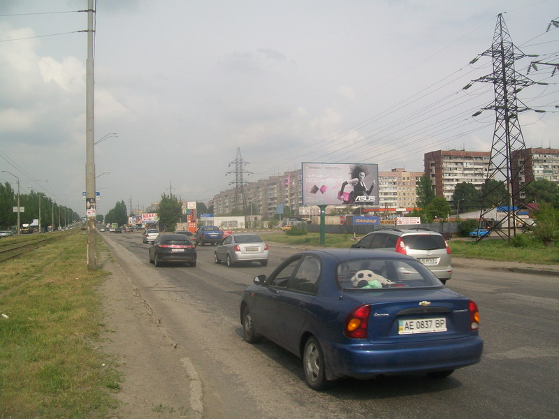 Билборд/Щит, Днепр, Донецкое Шоссе - Ул. Надеждинская, По Направлению К Ул. Березинской, Рынку, Тц Караван, Эпицентру, Метро