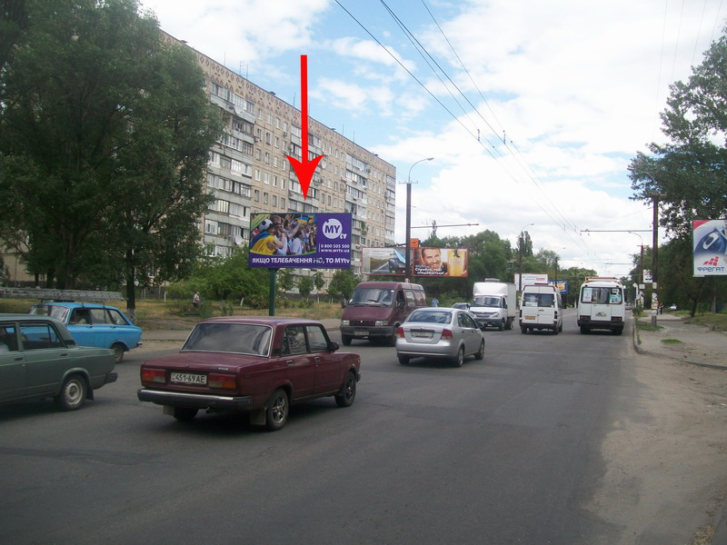 Билборд/Щит, Днепр, Ул. Калиновая, 31 - Ул. Обоянская, По Направлению К Ул. Решетиловской, Строительный Магазин 'будапешт'