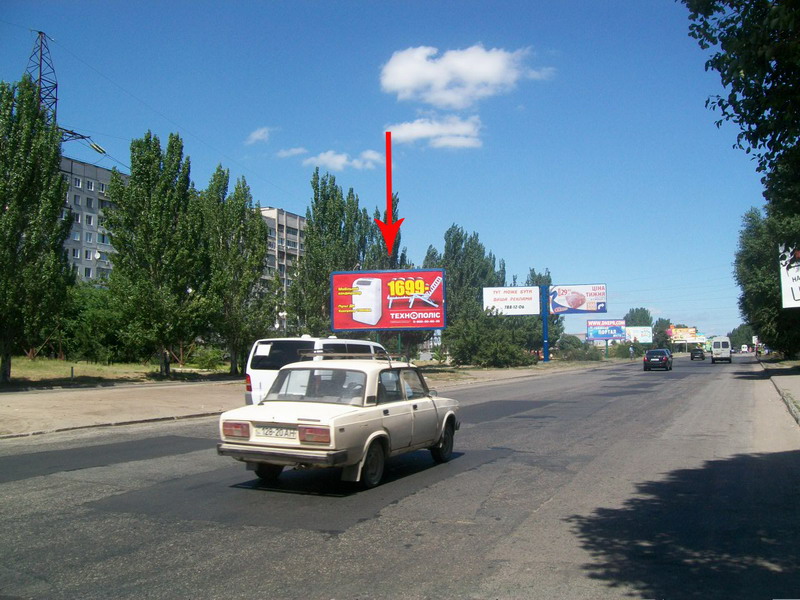 Билборд/Щит, Днепр, Донецкое Шоссе, 123, На Разделителе, Перед Перекрёстком С Ул. Березинской(направление Из Центра), Трк Караван