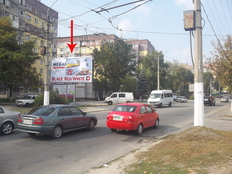 Билборд/Щит, Днепр, Вул. Марії Лисиченко, Буд.9 Азс Okko. У Напрямку До Ринку Березинський