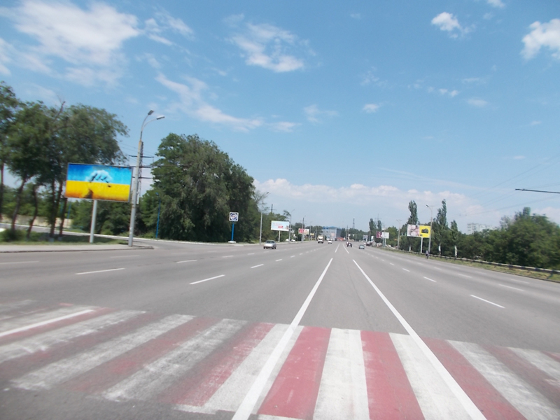 Билборд/Щит, Днепр, Ул. Запорожское Шоссе Возле Магазина 'цветы Днепропетровска', Автосалон 'lexus', Супермаркет Атб, Направление Въезд В Город