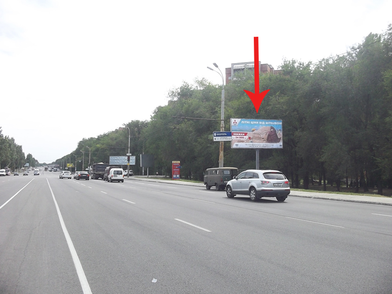 Билборд/Щит, Днепр, Запорожское Шоссе, 38, Р-н Ул.джинчарадзе, По Напрвл. К Множеству Автосалонов, Новой Линии, Метро, Терре, Меб. Салону Биеннале