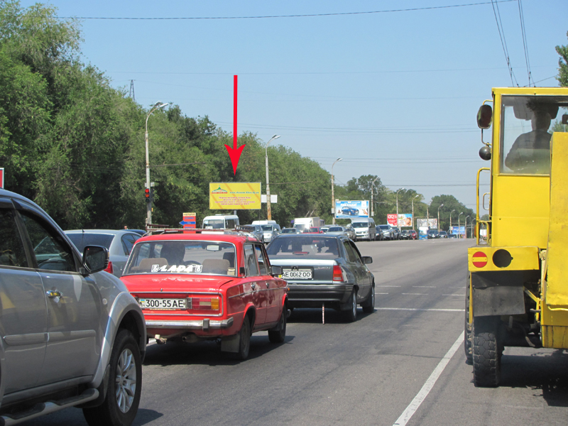 Билборд/Щит, Днепр, Запорожское Шоссе, 38, Р-н Ул.джинчарадзе