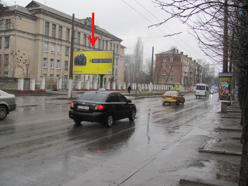 Билборд/Щит, Днепр, Вул. Титова, 6, В Районі Перехрестя З Пр.о. Поля