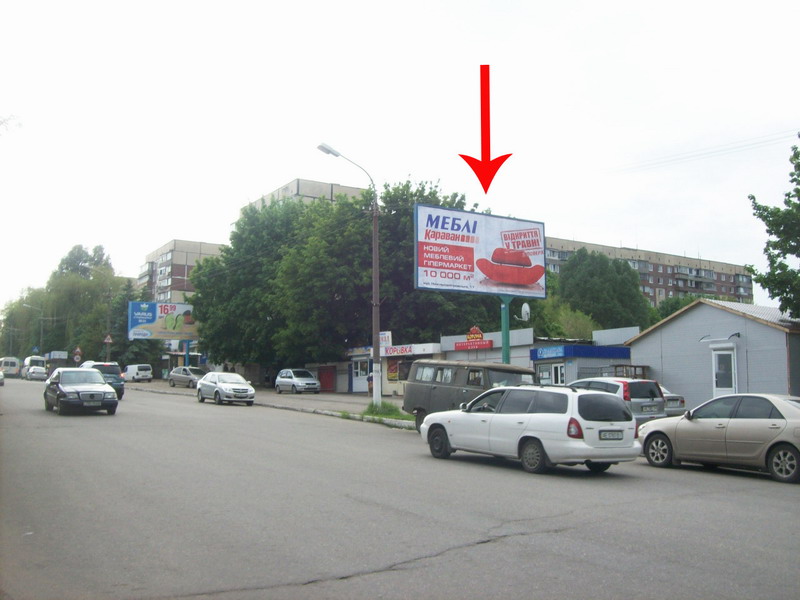 Билборд/Щит, Днепр, Ж/м Сокіл-2, Бул. Слави, Біля Ринку