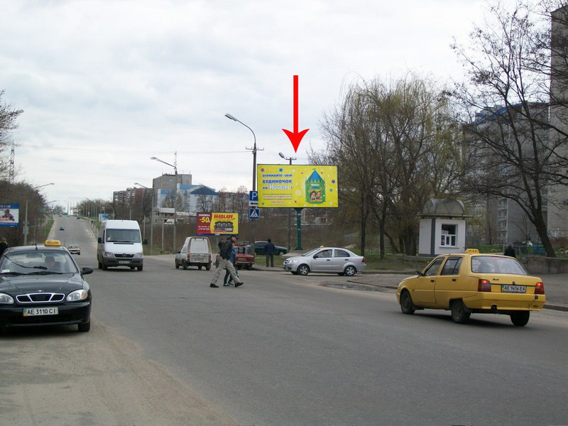 Билборд/Щит, Днепр, Ж/м Сокіл-2, Бульвар Слави, 47