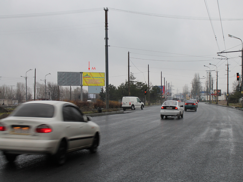 Билборд/Щит, Днепр, Ж/м Червоний Камень, Роздільник Набережної, У Центр