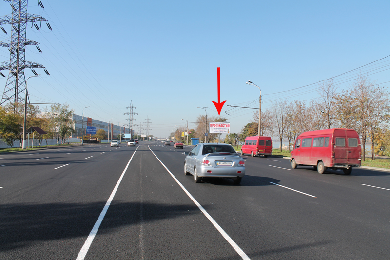 Билборд/Щит, Днепр, Вул. Набережна Заводська Біля Стан-550, З Центру