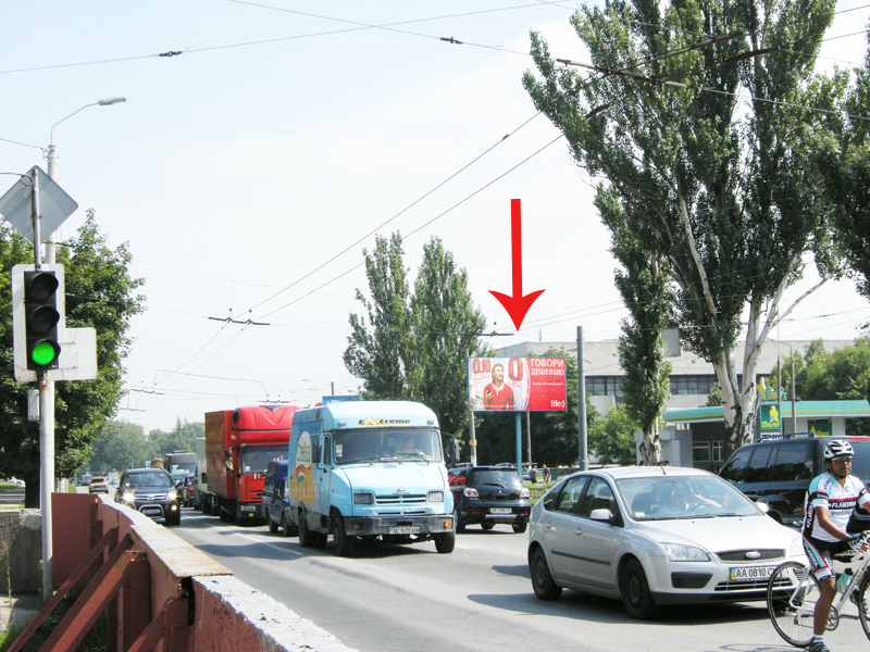 Билборд/Щит, Днепр, Ул. Большевистская За Светофором, Возле Трц 'appolo', Тц Пивденный, Спорткомплекс 'метеор', Завод Юмз