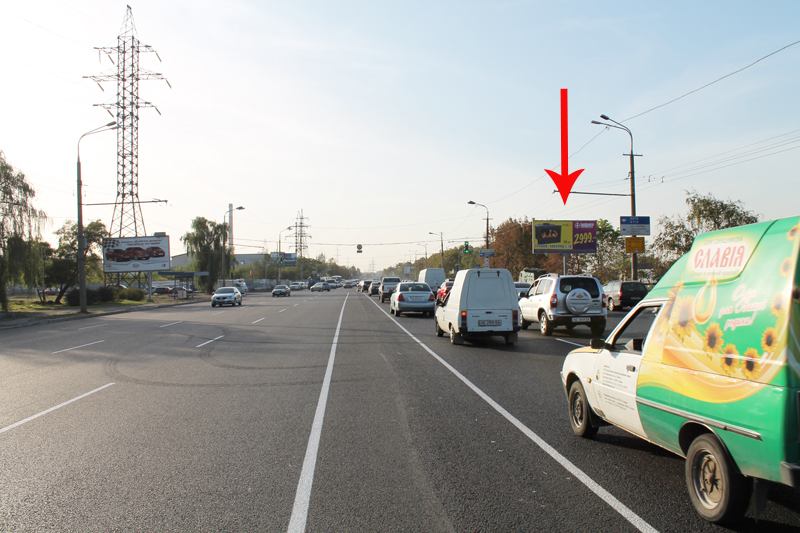 Билборд/Щит, Днепр, Вул. Набережна Заводська - Вул. Павлова, На Світлофорі