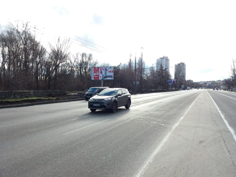 Билборд/Щит, Днепр, Ж / М Перемога 3, Набережна Перемоги 102а, Зупинка