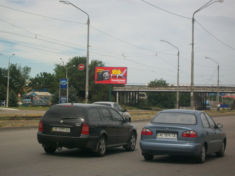 Билборд/Щит, Днепр, Донецкое Шоссе, Азс 'тнк' (район Виадука С Ул. Передовой), Автосалон. СМЕНА СЮЖЕТА 1200 ГРН.