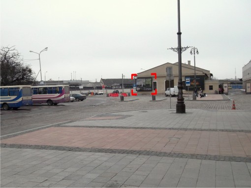 Беклайт, Львов, пл. Двірцева (Залізничний вокзал, зліва), розмір 3 х 4 м