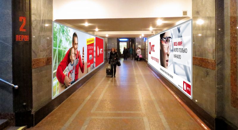 Беклайт, Львов, БРЕНДУВАННЯ ТУНЕЛІВ ГОЛОВНОГО ЗАЛІЗНИЧНОГО ВОКЗАЛА м.ЛЬВІВ