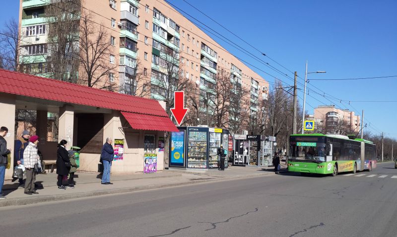 Скролл/Ситилайт, Харьков, пр. Гер. Сталинграда, 181, остановка "22 больница"