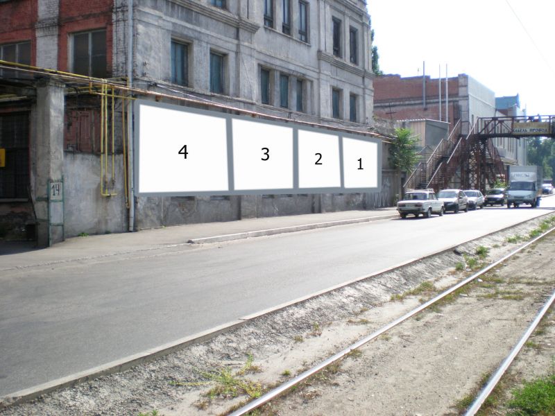 Билборд/Щит, Днепр, ул. Краснозаводская, д. 14 